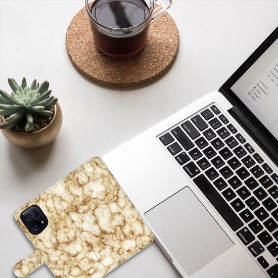 Couverture de livre OPPO Find X5 Smartphone Case Marble Goud