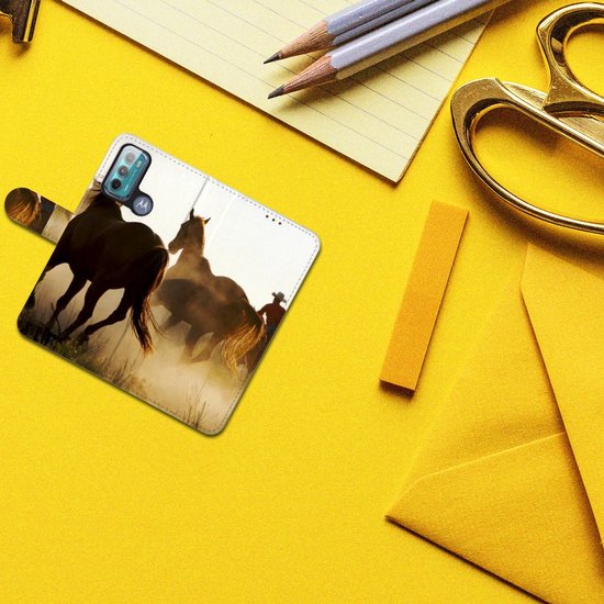 Étui pour téléphone portable Motorola Moto G60 Bookcase Cowboy