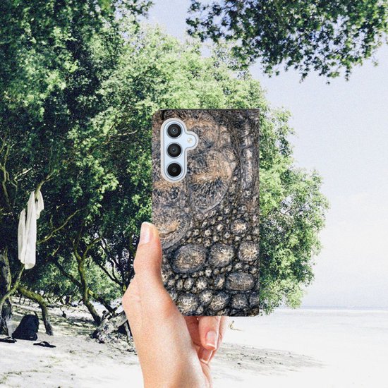 Coque de téléphone imprimée Samsung Galaxy A54 Stand Case Crocodile print