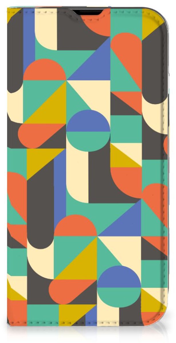 iPhone 14 Hoesje met Magneet Funky Retro