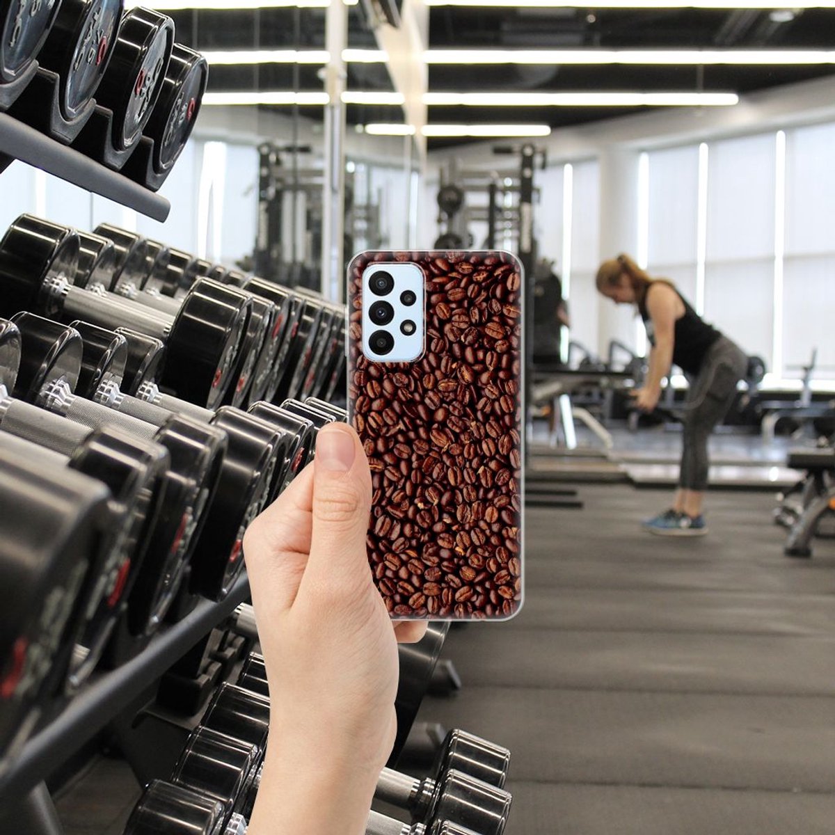Samsung Galaxy A23 Siliconen Case Koffiebonen