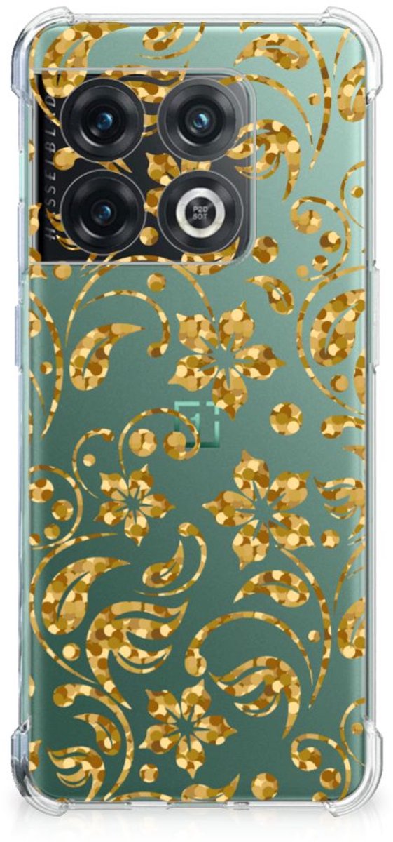 OnePlus 10 Pro Case Gouden Bloemen