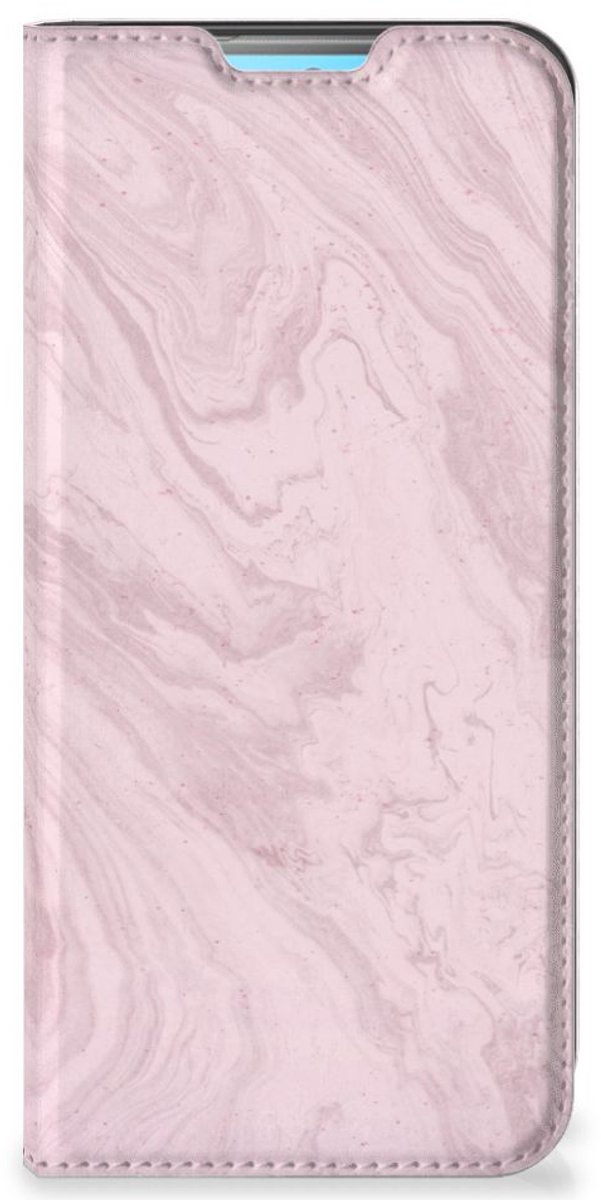 Book Case voor Xiaomi Redmi 10 Standcase Marble Pink - Origineel Cadeau Vriendin