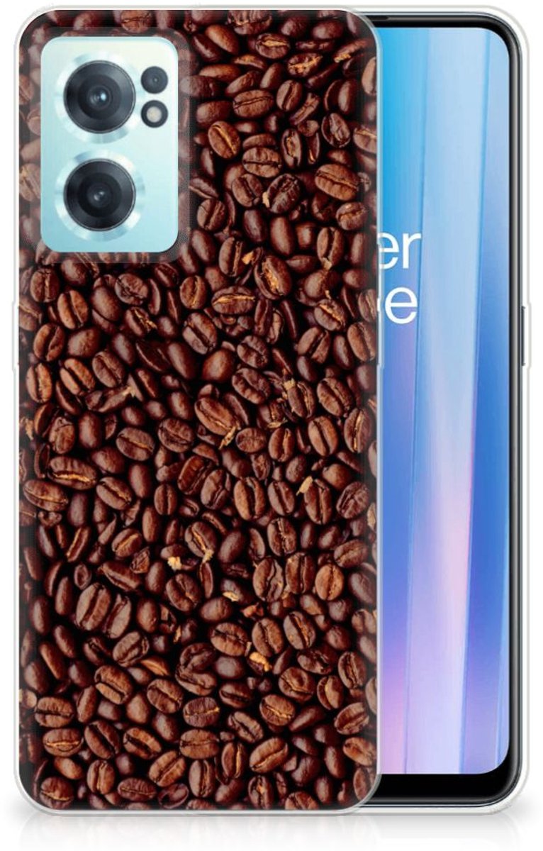 OnePlus Nord CE 2 5G Siliconen Case Koffiebonen