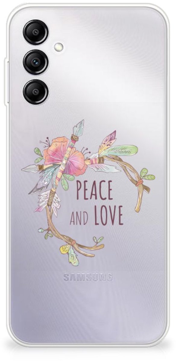 Samsung Galaxy A14 5G Telefoonhoesje met Naam Boho Text