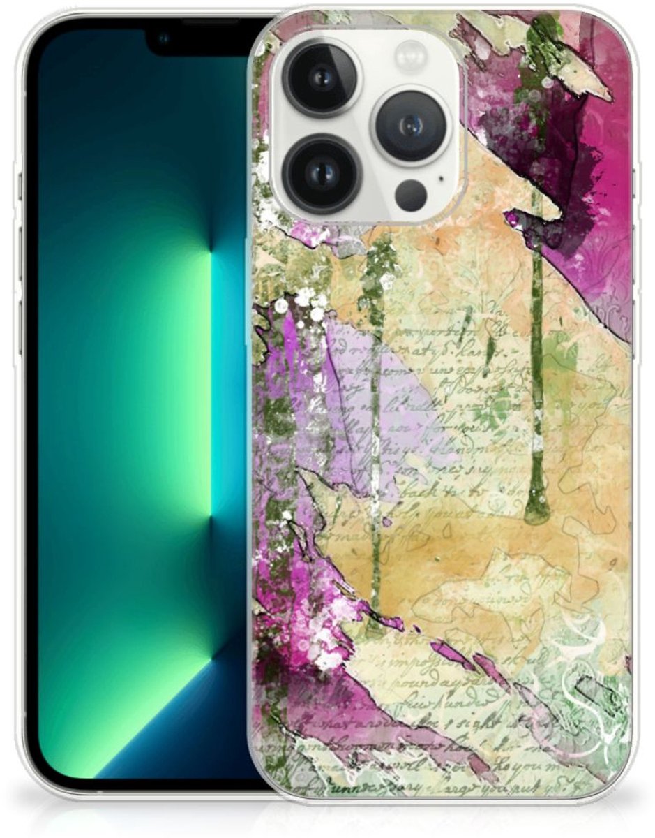 Hoesje maken iPhone 13 Pro Max Letter Painting