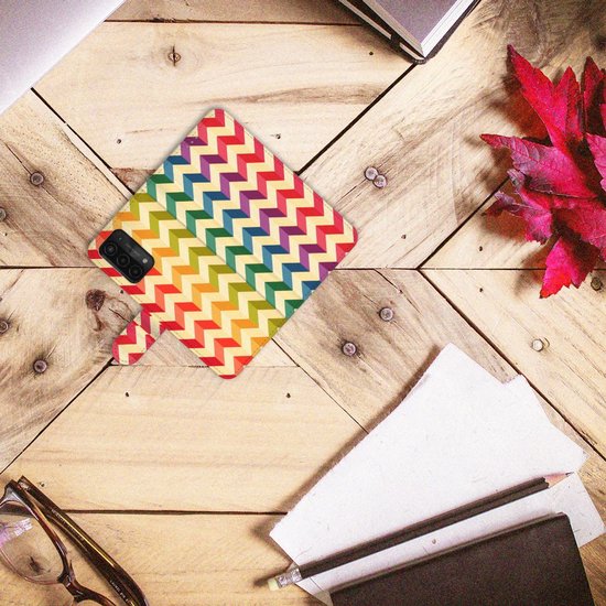 Belle coque de téléphone OPPO A54 5G | A74 5G | Coque Smartphone A93 5G Couleur Zigzag