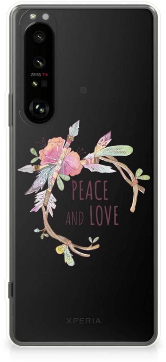 Sony Xperia 1 III Telefoonhoesje met Naam Boho Text