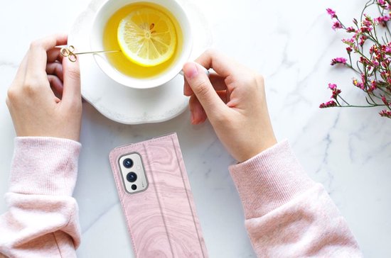 Étui à OnePlus 9 Smart Cover Marbre Pink