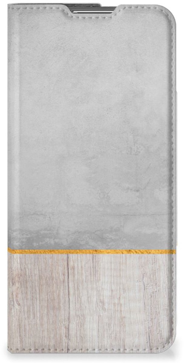 OPPO Find X5 Pro Book Wallet Case Wood Concrete