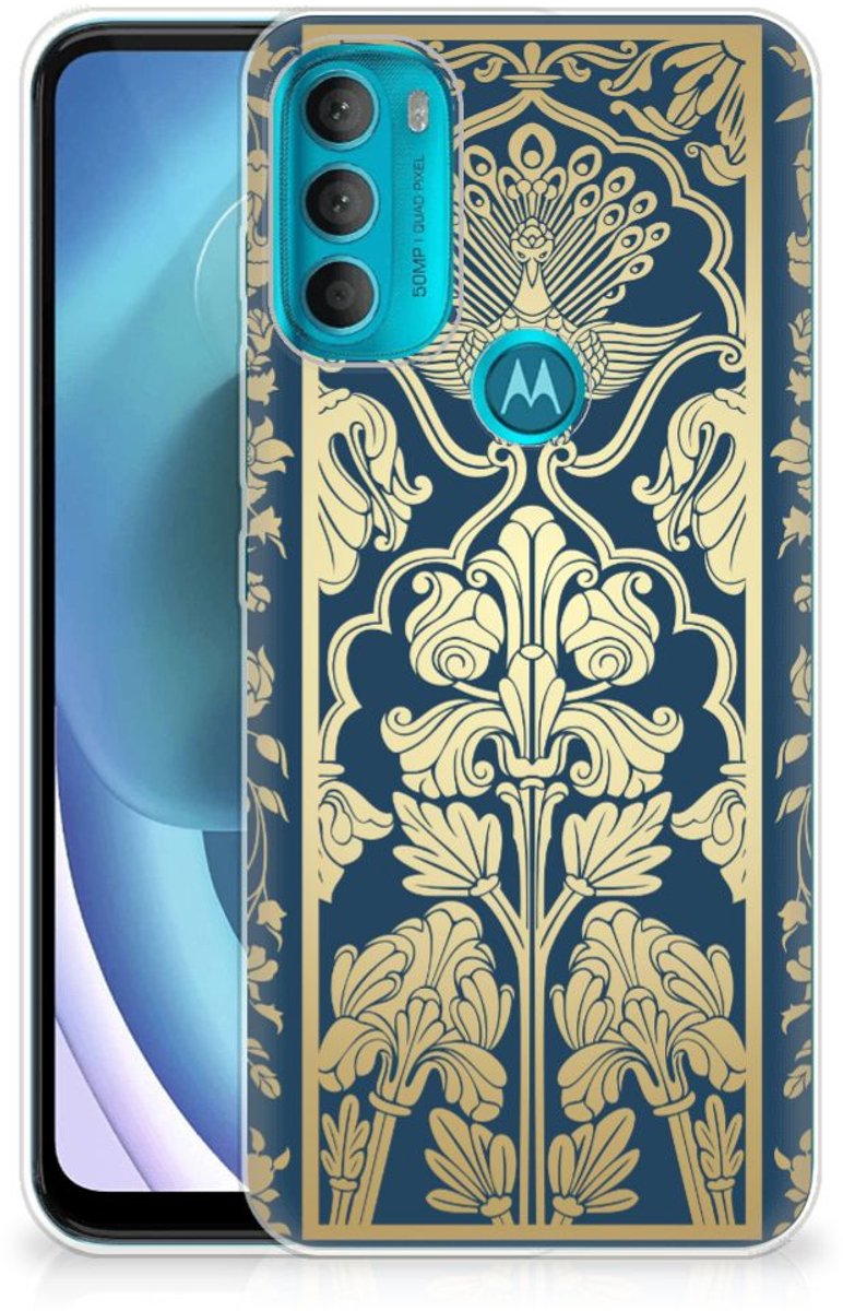Motorola Moto G71 5G TPU Case Beige Flowers