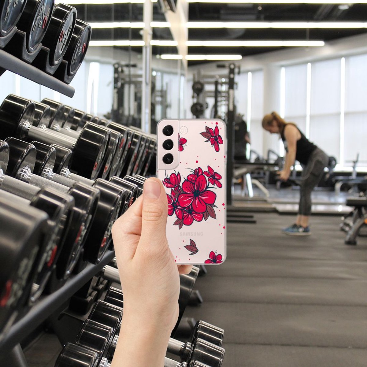 Samsung Galaxy S22 TPU Case Blossom Red