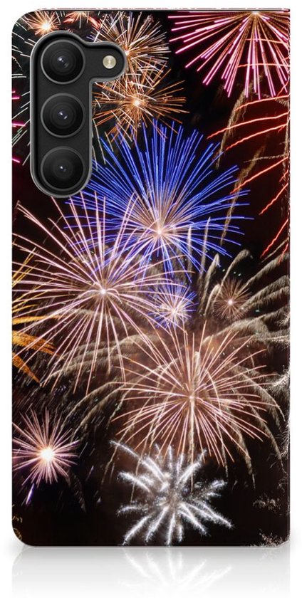 Coque Smartphone Cadeau Noël Samsung Galaxy S23 Plus Coque portefeuille Fireworks