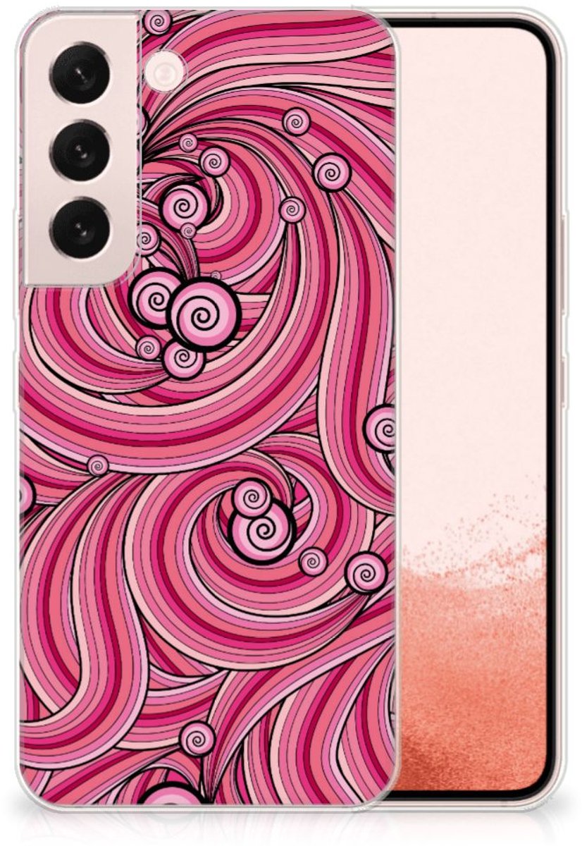 Samsung Galaxy S22 Hoesje maken Swirl Pink