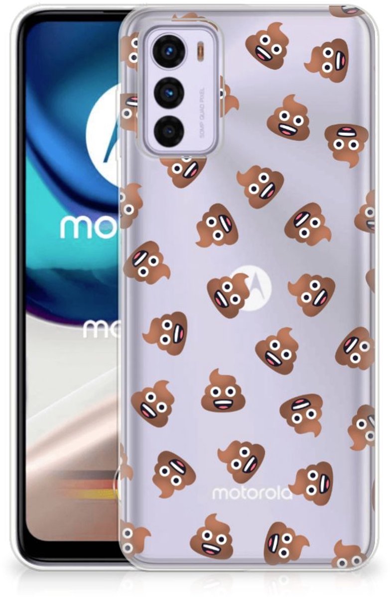 TPU bumper voor Motorola Moto G42 Poep Emojis