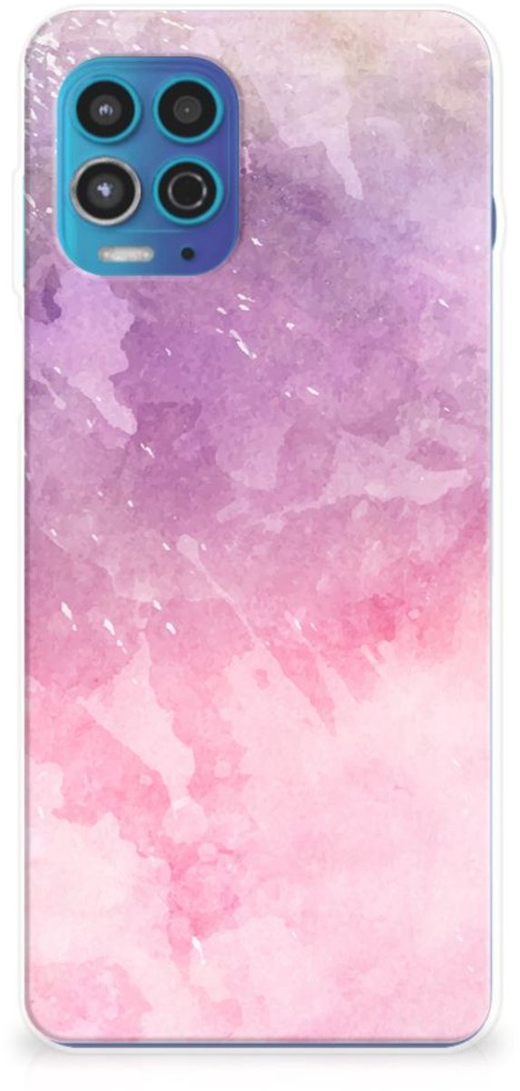 Hoesje maken Motorola Moto G100 Pink Purple Paint