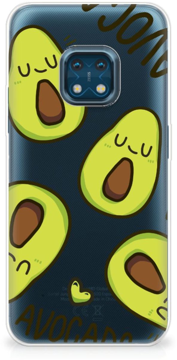 TPU Hoesje voor Nokia XR20 Telefoonhoesje met Naam Avocado Singing