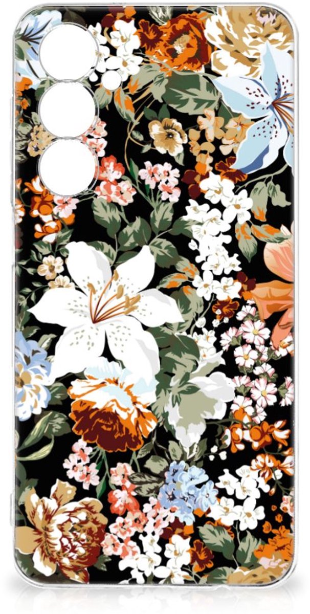 TPU Case voor Samsung Galaxy A54 5G Dark Flowers