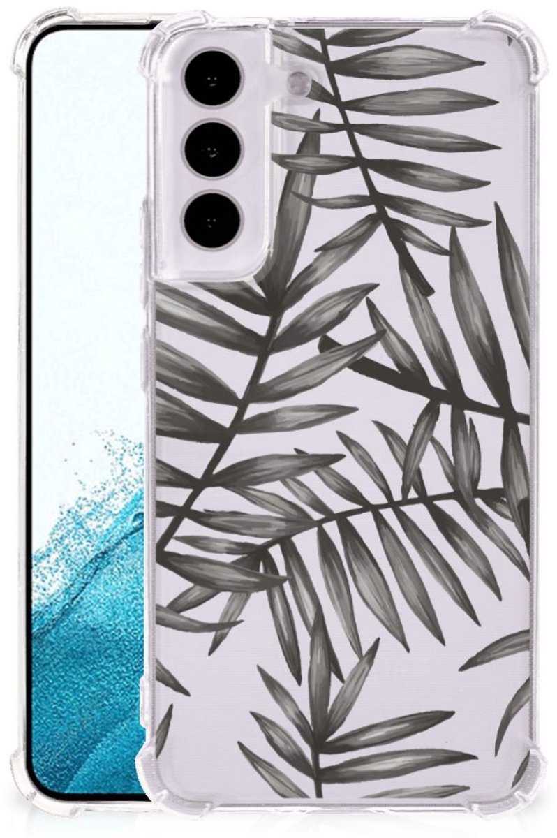 Samsung Galaxy S22 Case Leaves Grey