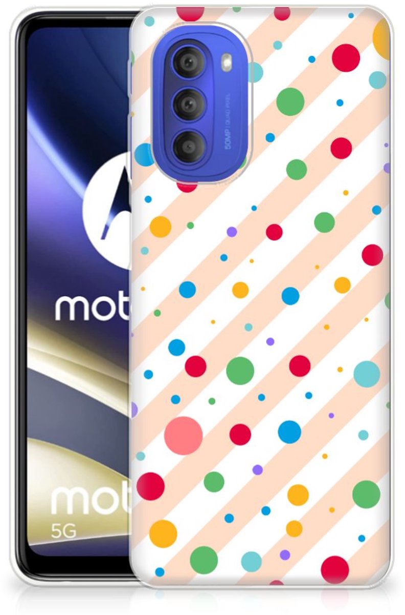TPU Hoesje voor Motorola Moto G51 5G TPU bumper Dots