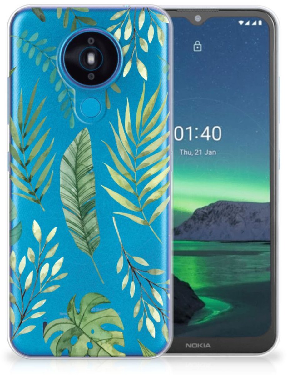 Back Cover voor Nokia 1.4 TPU Case Leaves