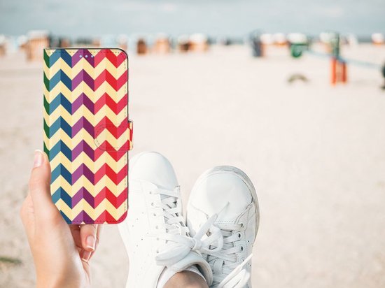 Coque de téléphone mignonne OPPO A74 4G Coque pour smartphone Zigzag Couleur