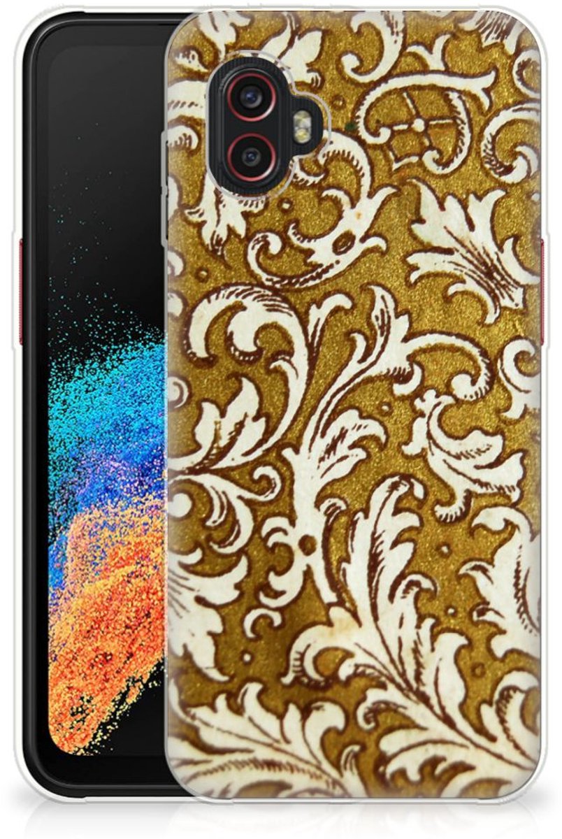 Siliconen Hoesje Samsung Galaxy Xcover 6 Pro Barok Goud
