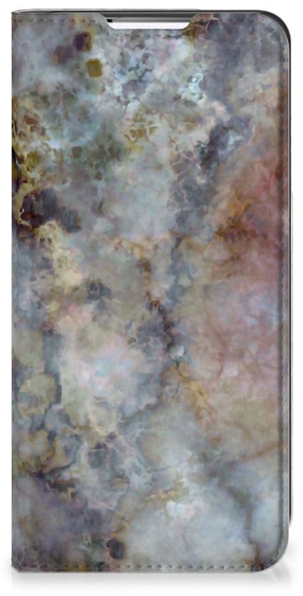 Bookcase Samsung Galaxy S22 Plus Smart Cover Marble Grijs