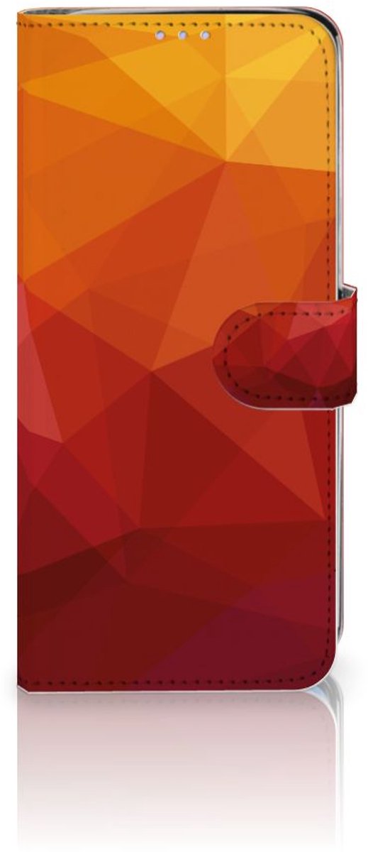Book Case voor Samsung Galaxy S20 Plus Polygon Red