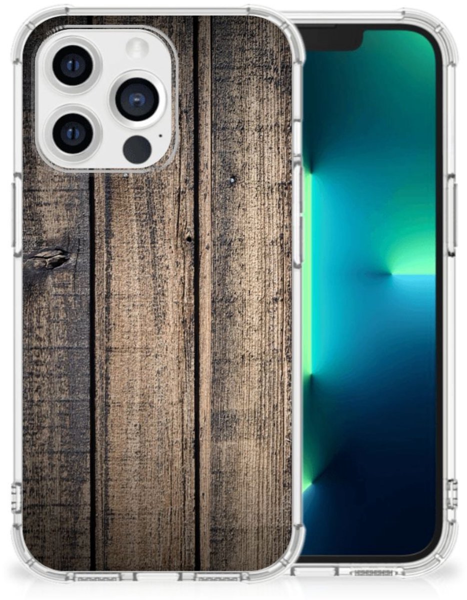 Apple iPhone 13 Pro Stevig Telefoonhoesje Steigerhout