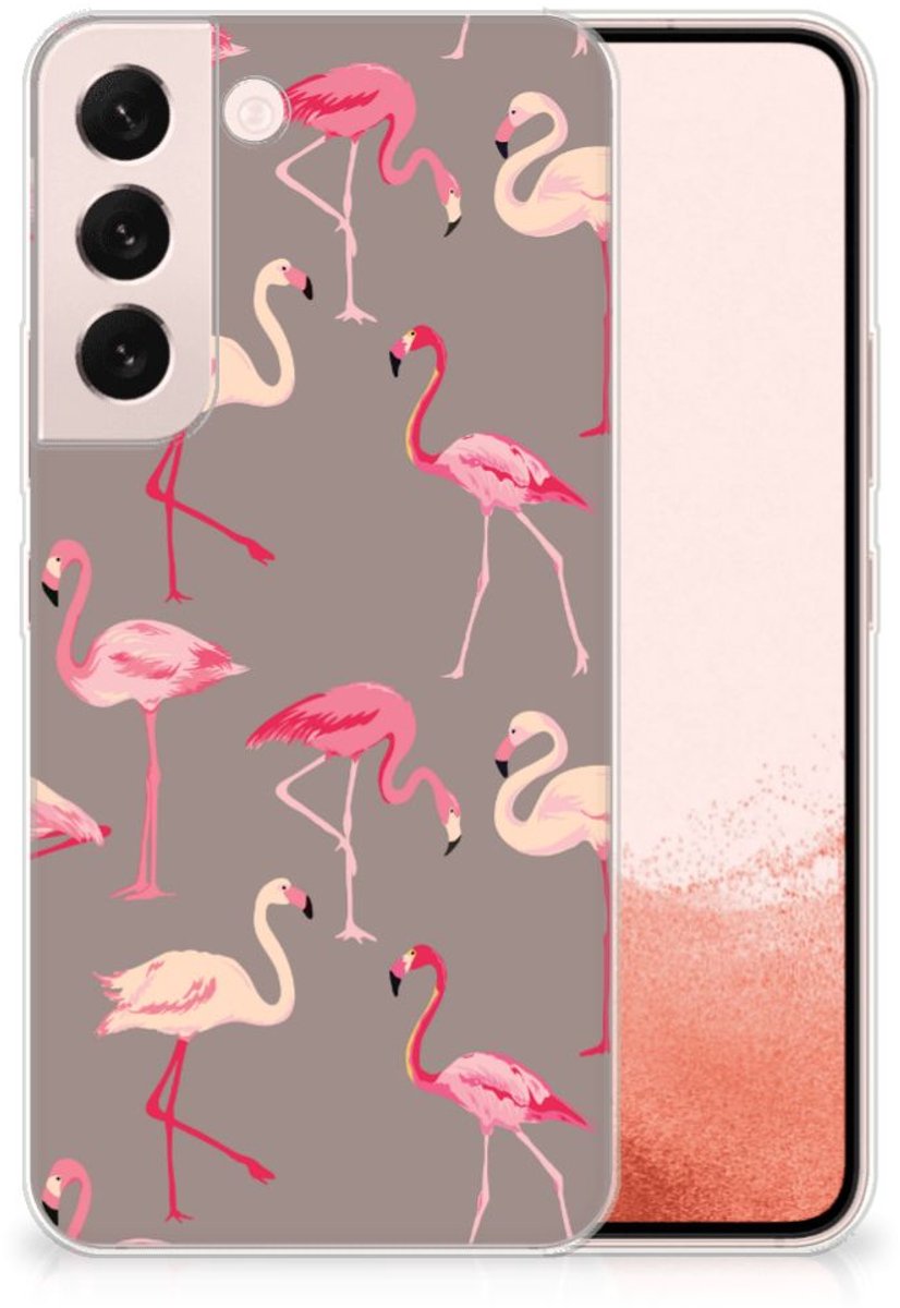 Samsung Galaxy S22 TPU Hoesje Flamingo