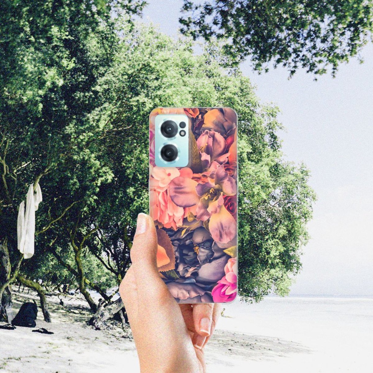 OnePlus Nord CE 2 5G TPU Case Bosje Bloemen