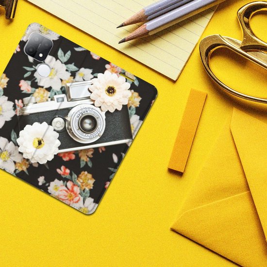 Couverture de livre OPPO A15 Smart Cover Appareil photo Vintage