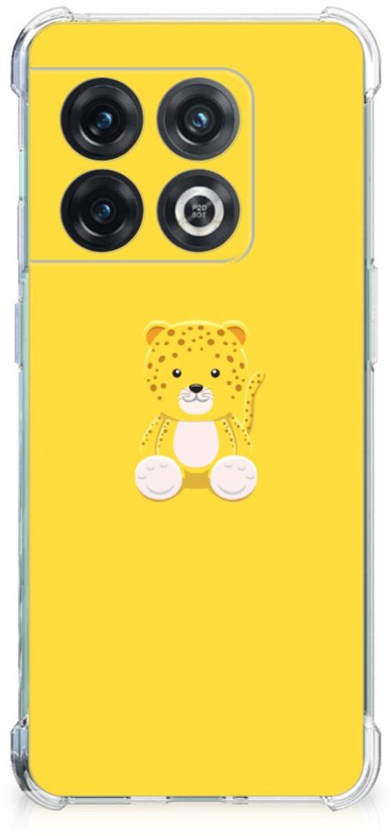 OnePlus 10 Pro Stevig Bumper Hoesje Baby Leopard