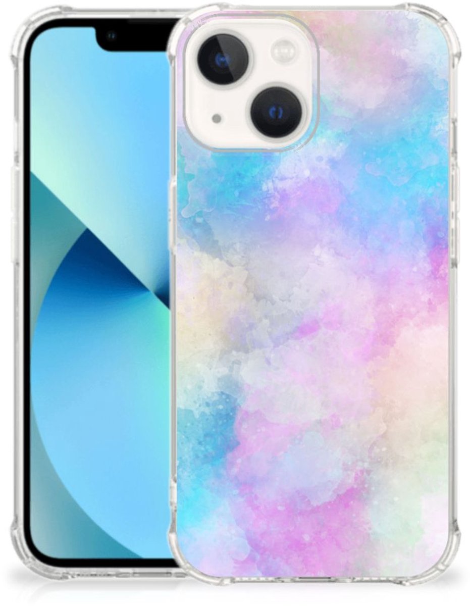 Back Cover voor Back Cover iPhone 13 mini Watercolor Light