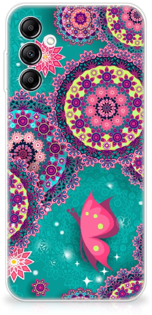 Samsung Galaxy A14 5G Hoesje maken Cirkels en Vlinders
