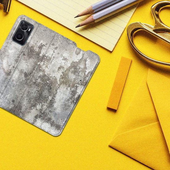 Coque de téléphone OPPO A96 | A76 Flipcover Béton