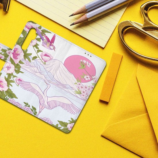 Etui Smartphone Xiaomi Mi Note 10 Lite Etui Book Style Oiseau Debout