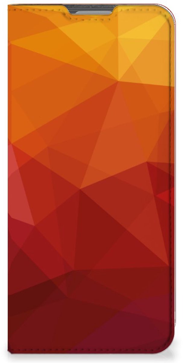Stand Case voor OPPO Reno8 Lite Polygon Red