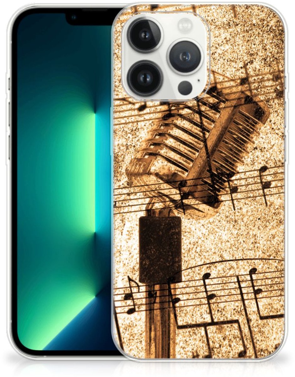 iPhone 13 Pro Max Siliconen Hoesje met foto Bladmuziek
