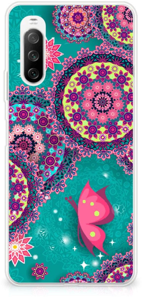 Sony Xperia 10 III Hoesje maken Cirkels en Vlinders