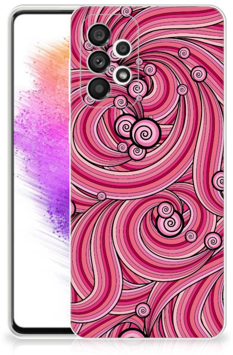 Samsung Galaxy A73 5G Hoesje maken Swirl Pink