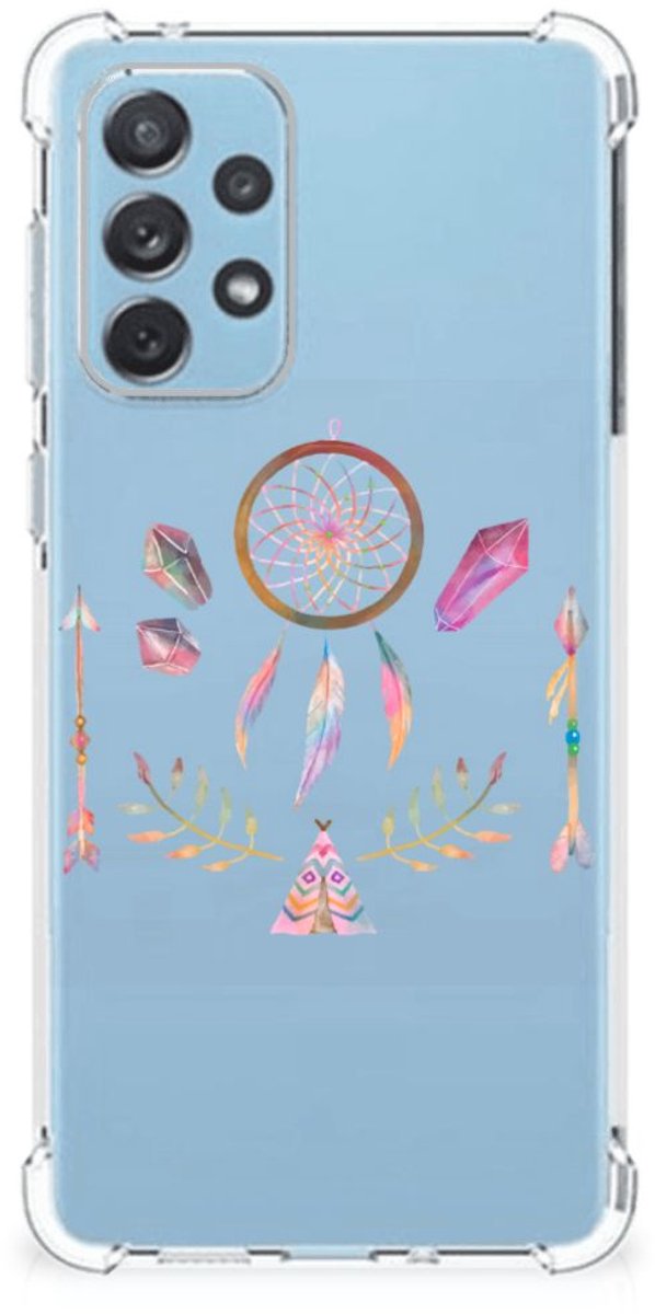 Samsung Galaxy A73 Stevig Bumper Hoesje Boho Dreamcatcher