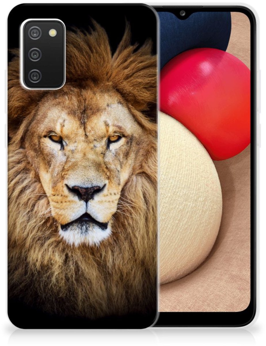 Samsung Galaxy A02s TPU Hoesje Leeuw