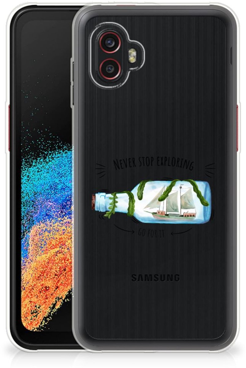 Samsung Galaxy Xcover 6 Pro Telefoonhoesje met Naam Boho Bottle
