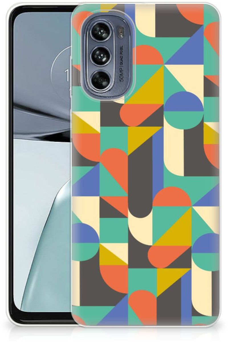 Motorola Moto G62 5G TPU bumper Funky Retro