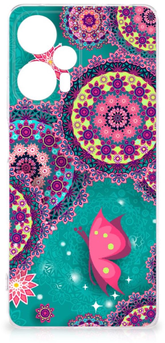 Xiaomi Poco F5 Hoesje maken Cirkels en Vlinders
