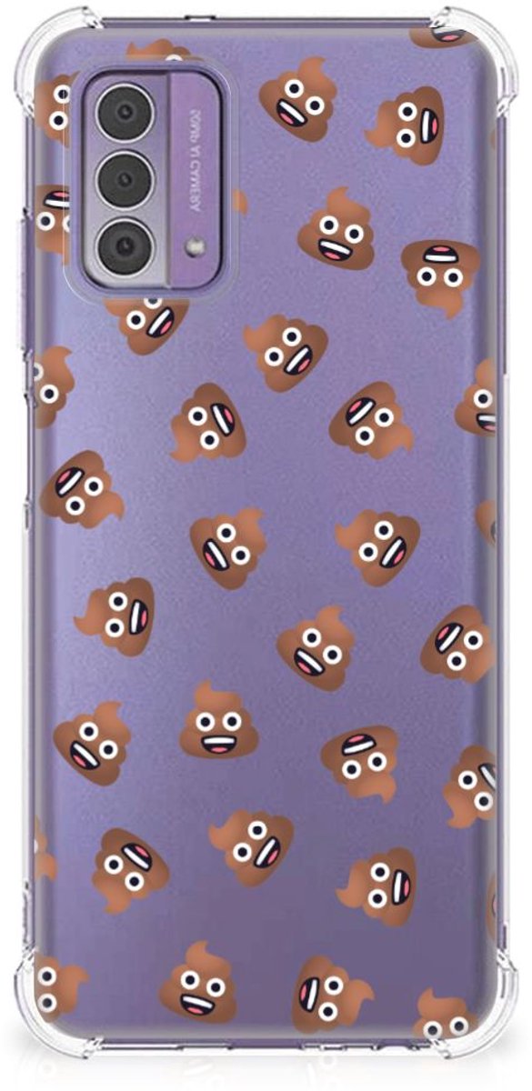 Doorzichtige Silicone Hoesje voor Nokia G42 Poep Emojis
