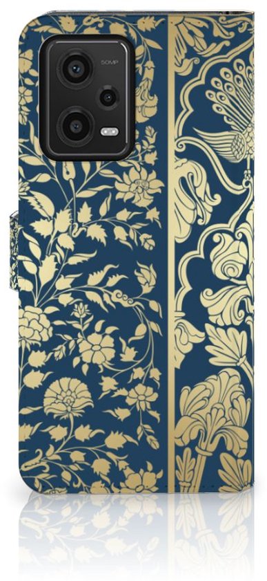 Portefeuille Livre Xiaomi Redmi Note 12 5G | Poco X5 Coque Téléphone Fleurs beiges