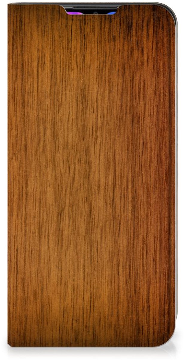 Xiaomi Redmi 9 Book Wallet Case Donker Hout